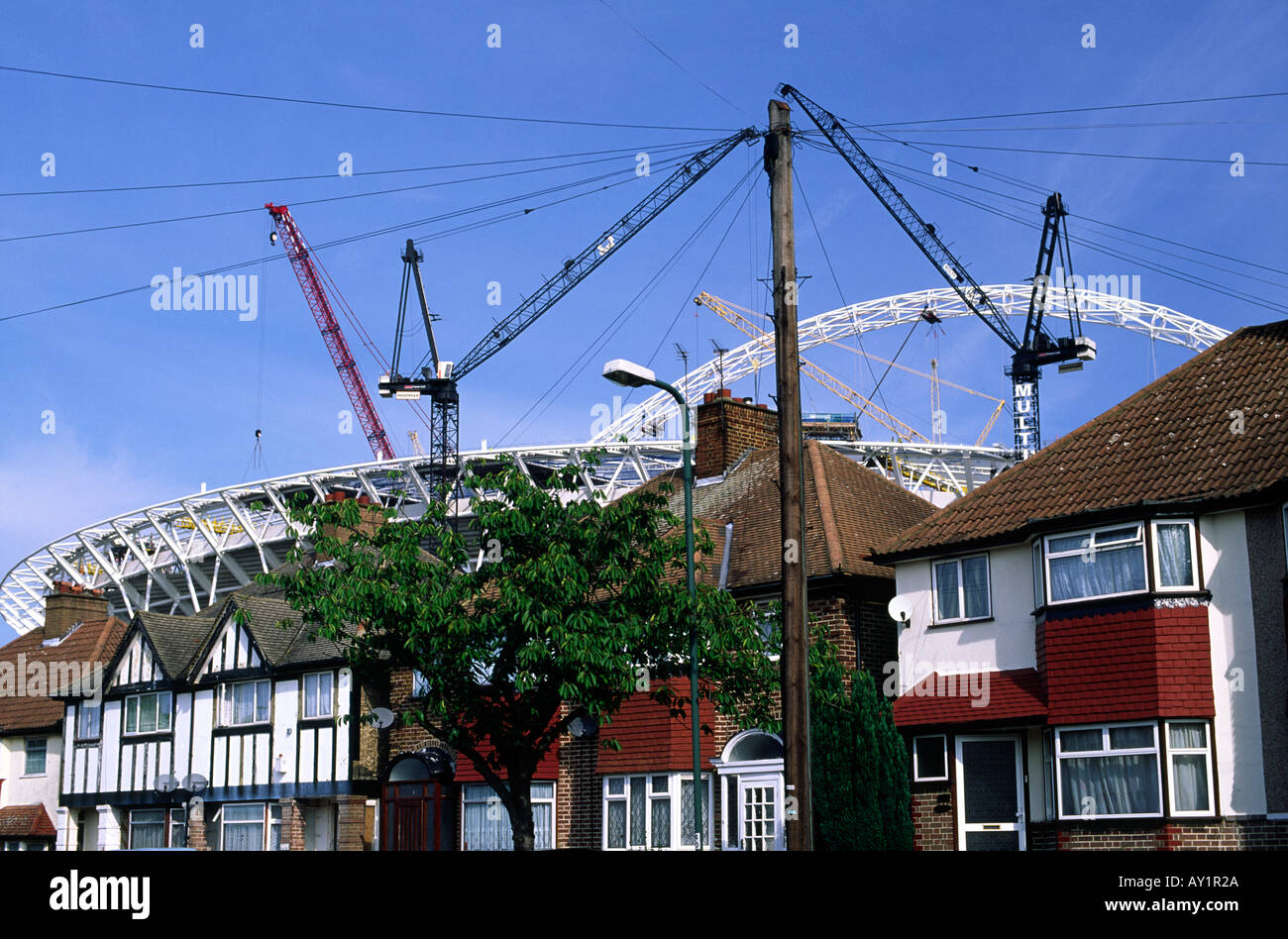 Wembley-Stadion während der Bauphase Stockfoto