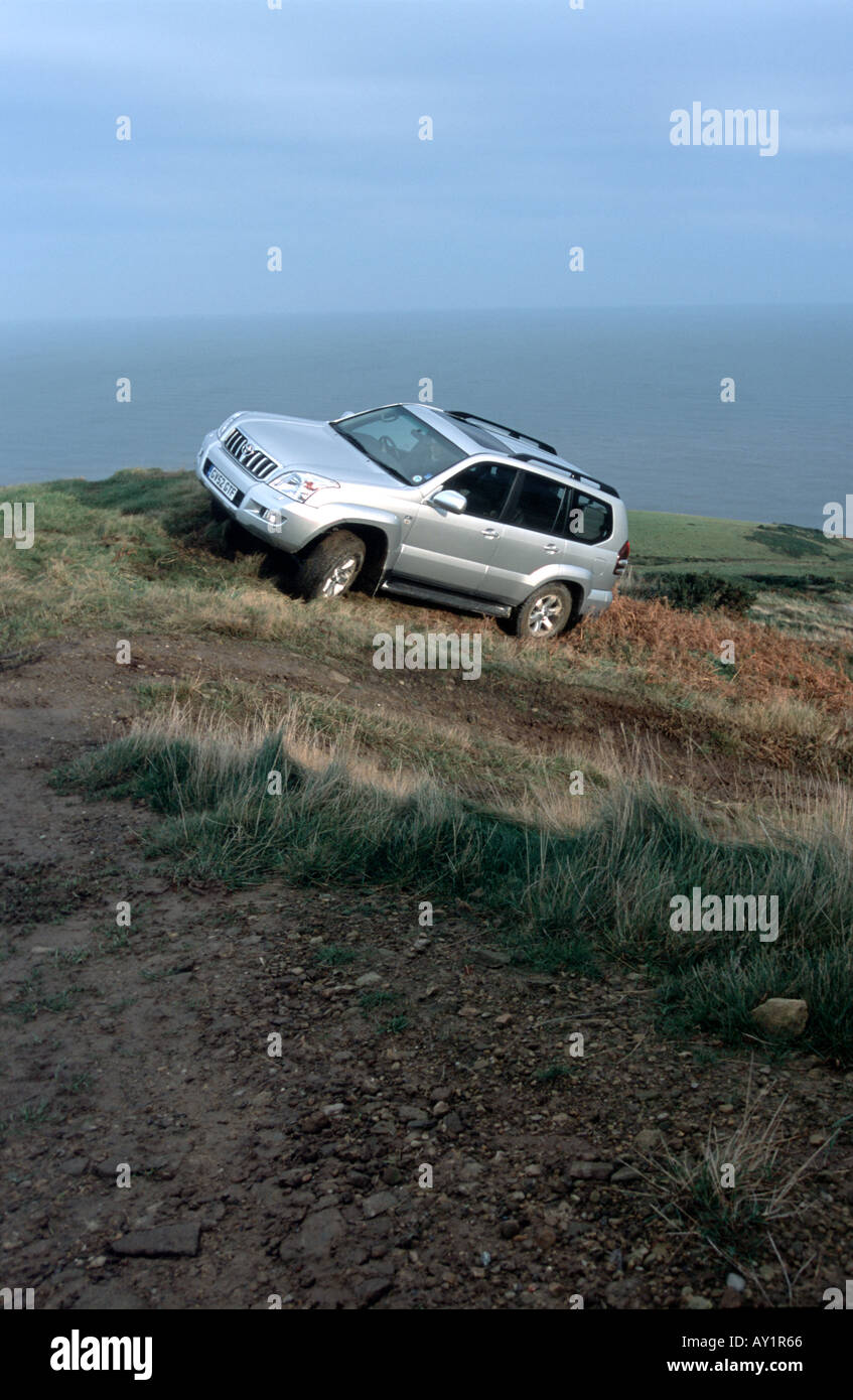 Off Road Auto auf schlammigen Strecke Stockfoto