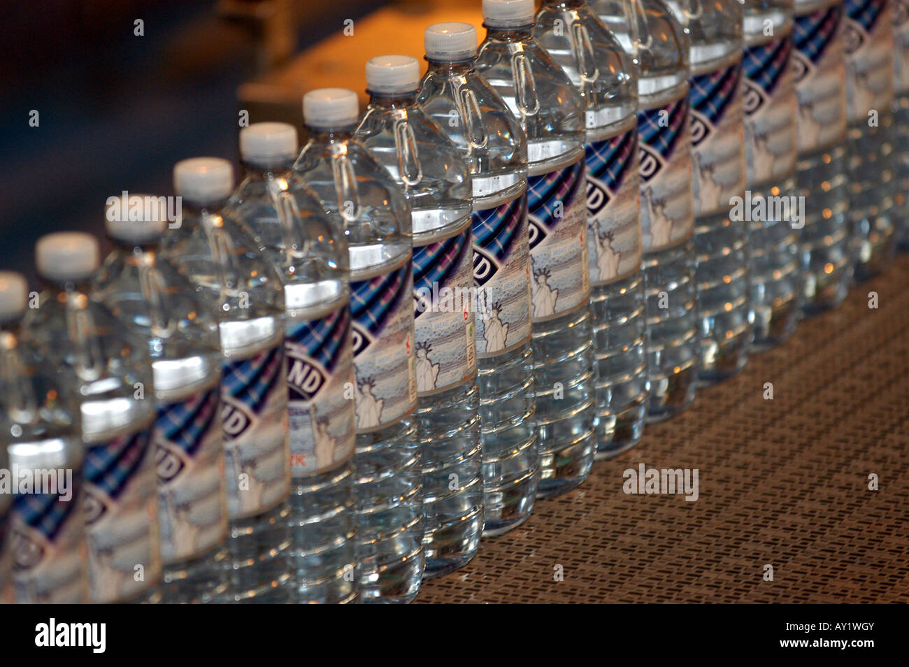 Wasser-Abfüllung Fabrik in Schottland Stockfoto