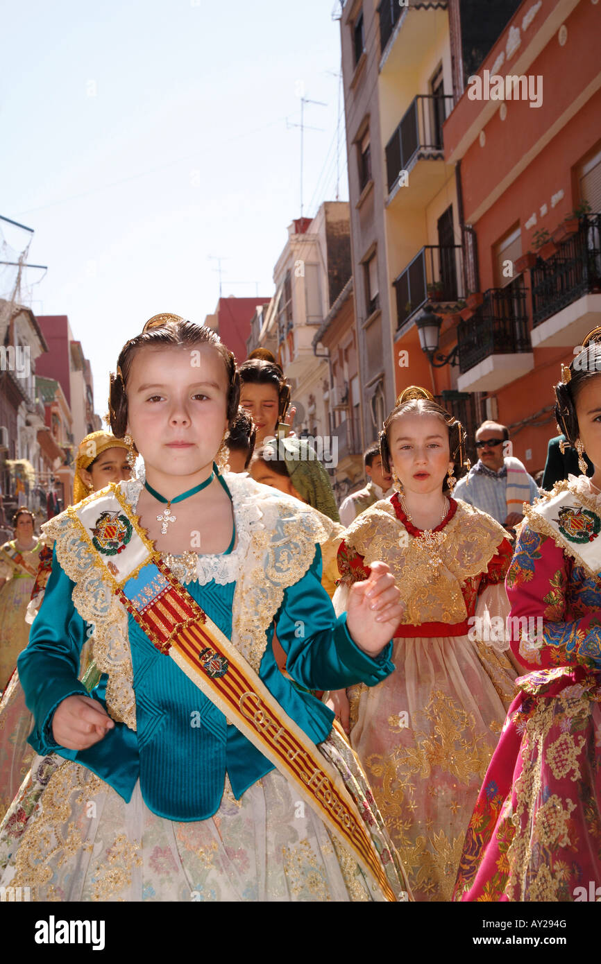 Szenen aus die Fallas in Valencia, Spanien Stockfoto