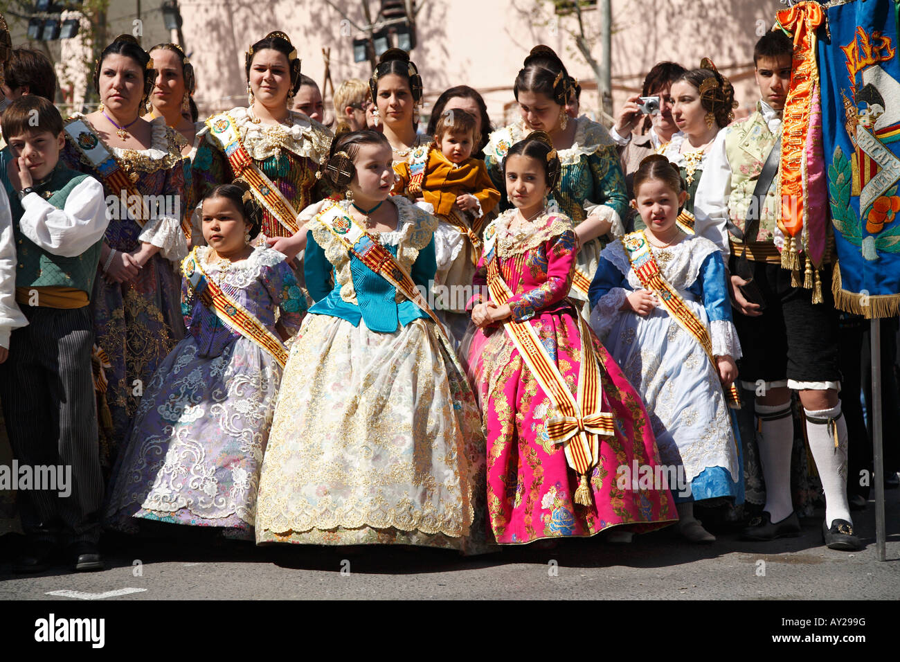 Szenen aus die Fallas in Valencia, Spanien Stockfoto