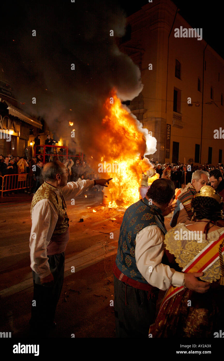 Szenen aus die Fallas in Valencia, Spanien Stockfoto