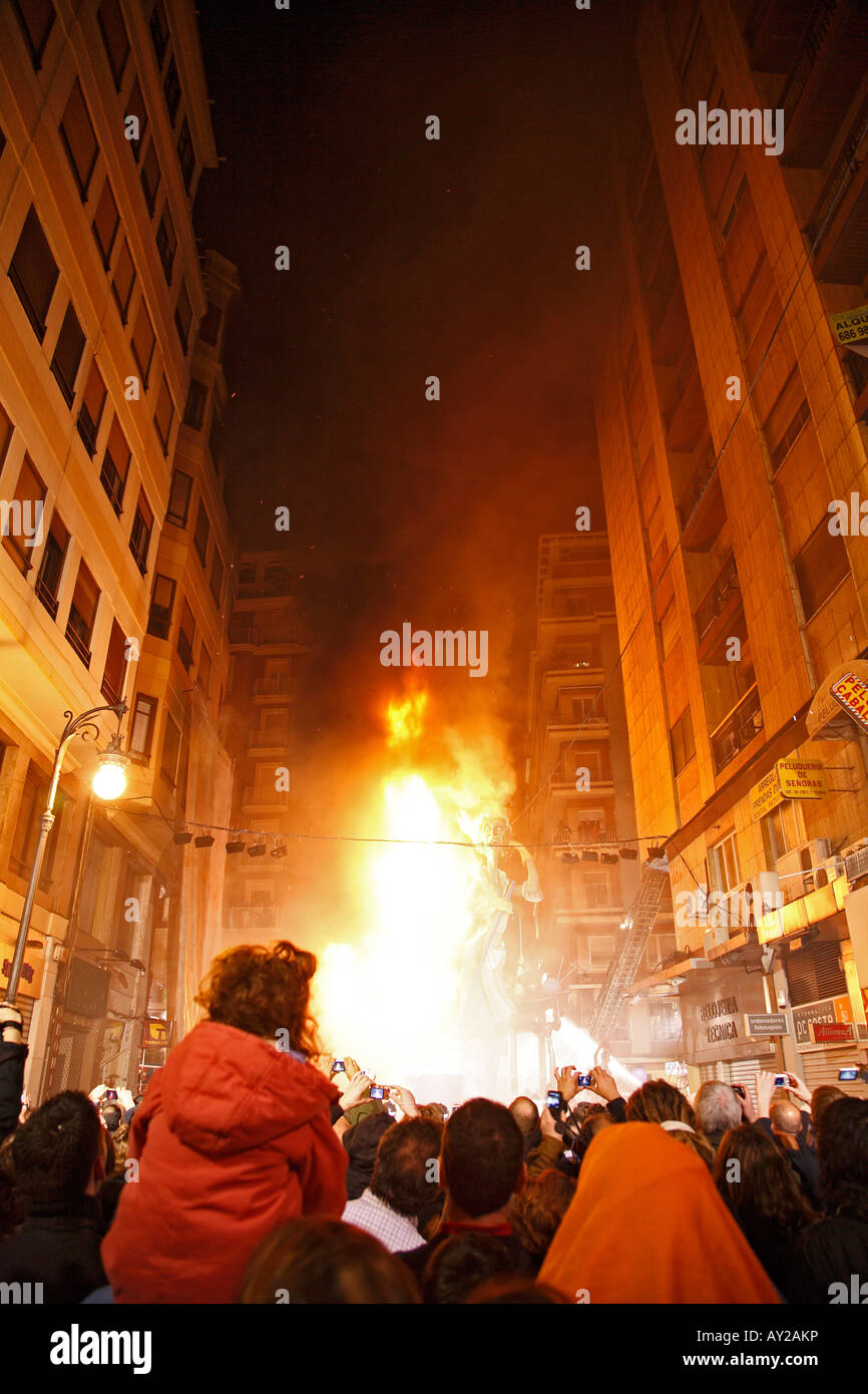 Szenen aus die Fallas in Valencia, Spanien Stockfoto