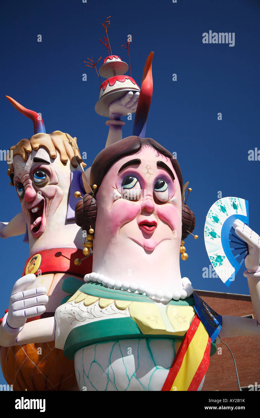 Szenen aus die Fallas in Valencia, Spanien Stockfoto