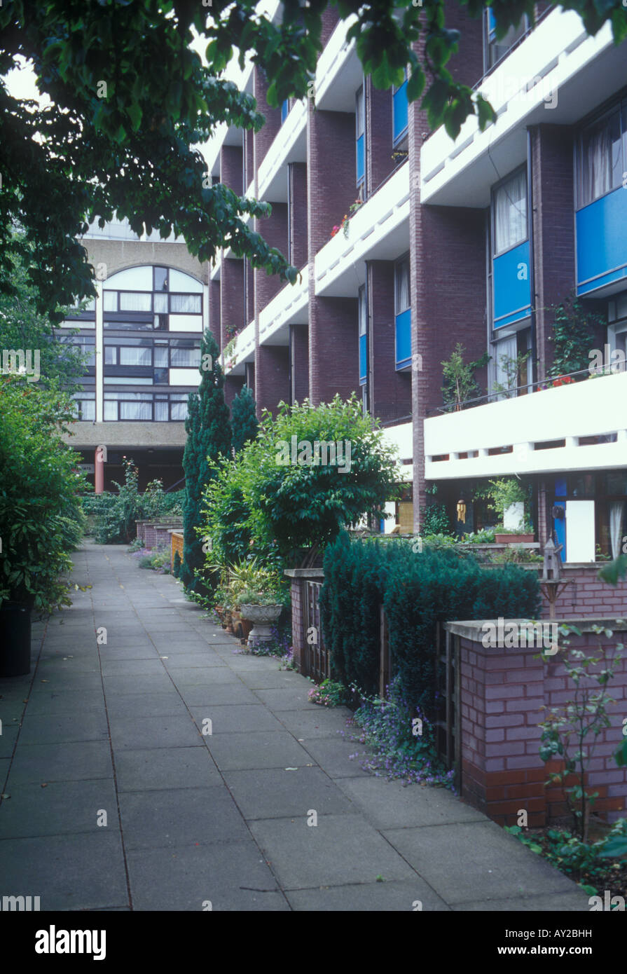 Golden Lane Estate, City of London. Post-Krieg Sozialwohnungen Entwicklung ab 1952-1962 Bombsite während des Krieges gebaut. Stockfoto