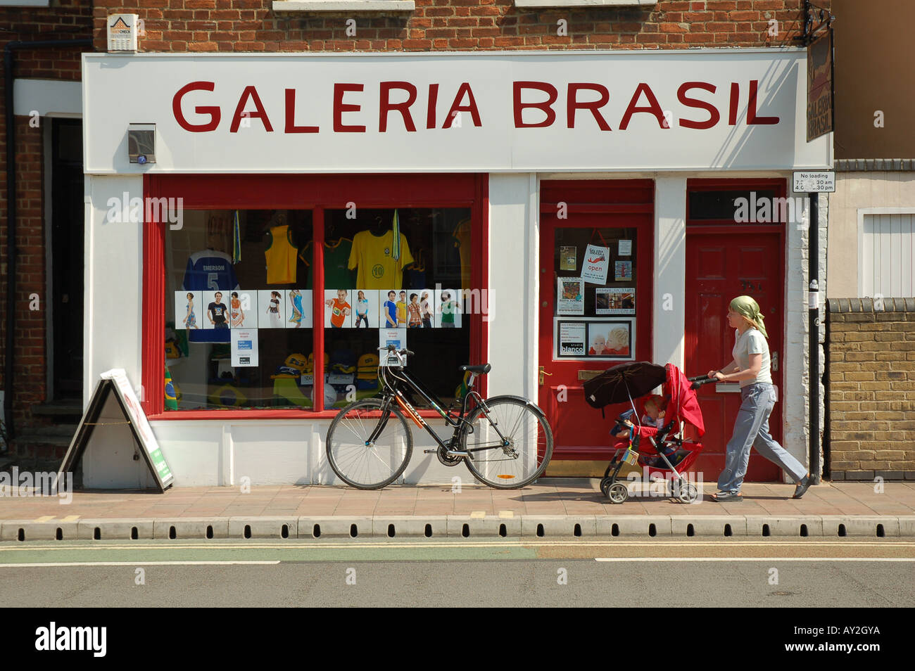 Galeria-Brasilien-Shop in Cowley Straße, Oxford Stockfoto