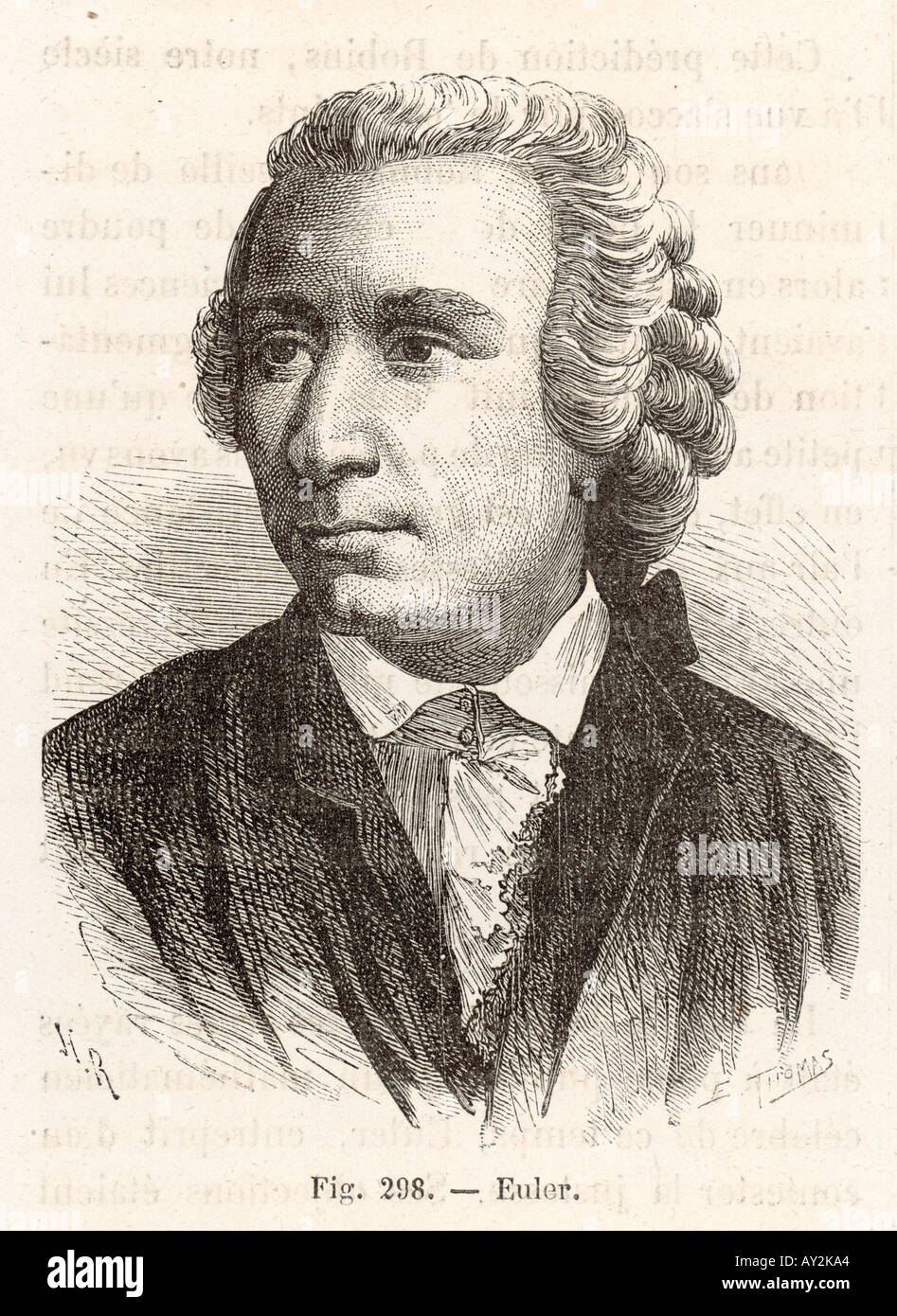 Leonhard Euler Figuier Stockfoto