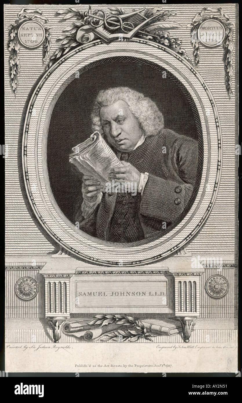 Dr. Johnson Reading Oval Stockfoto