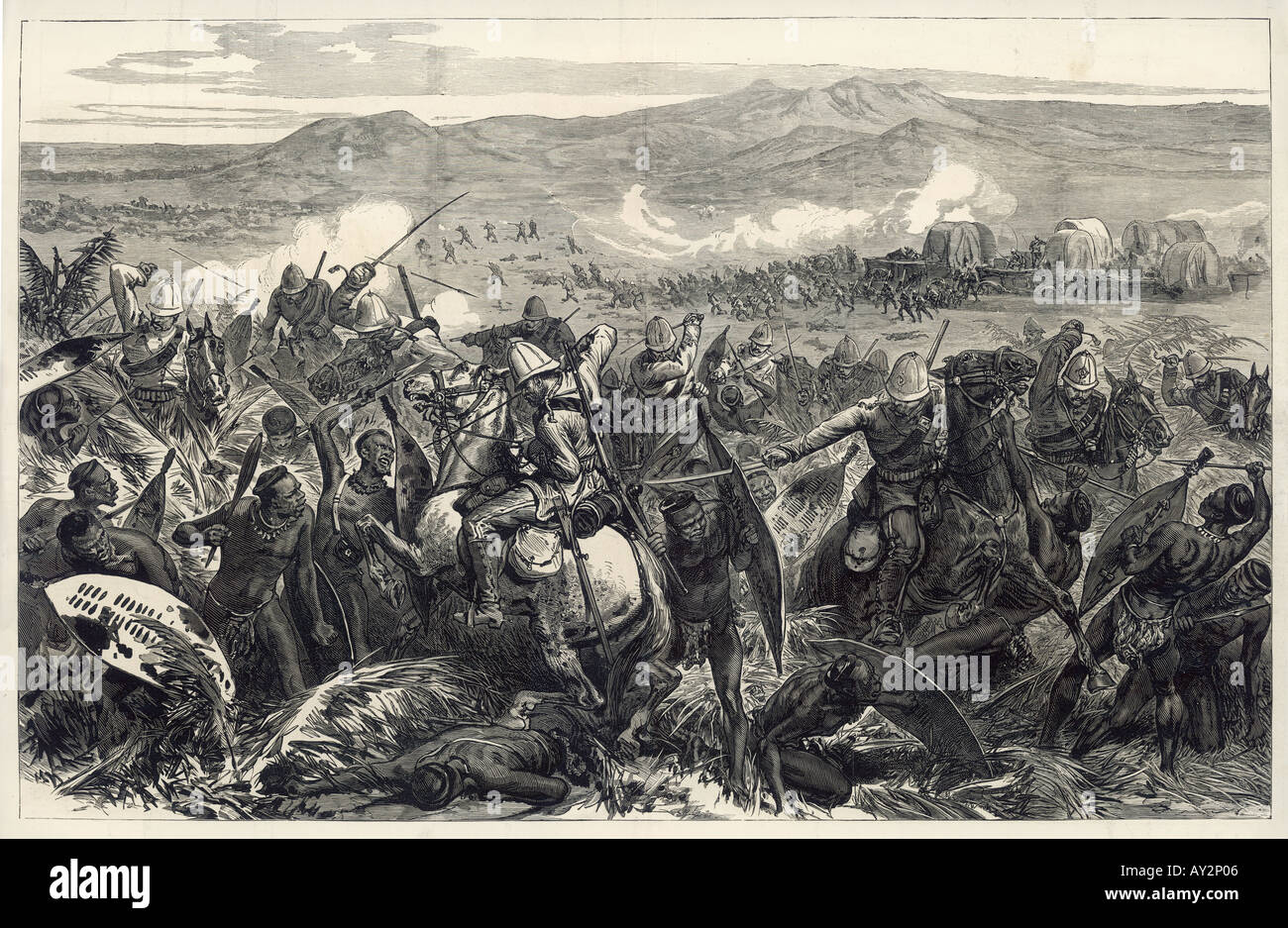 Zulu Krieg 1879 Stockfoto