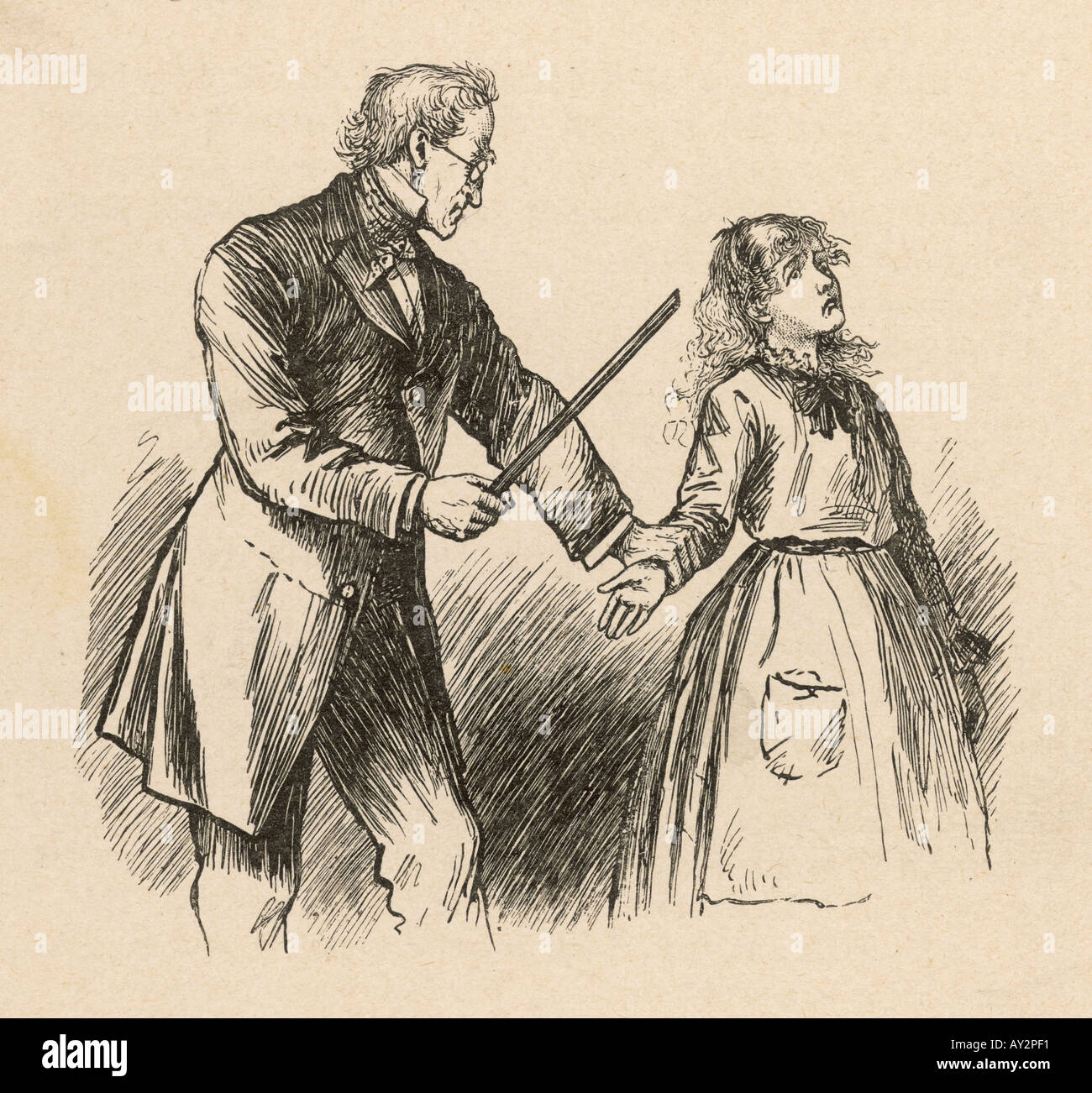 Kleine Frauen Amy Cane Stockfoto