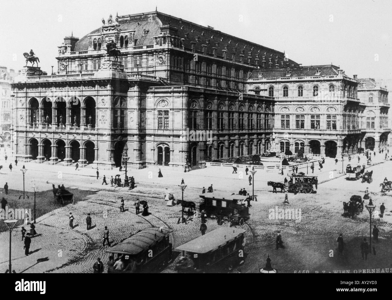 Wiener Staatsoper im Jahre 1896 Stockfoto