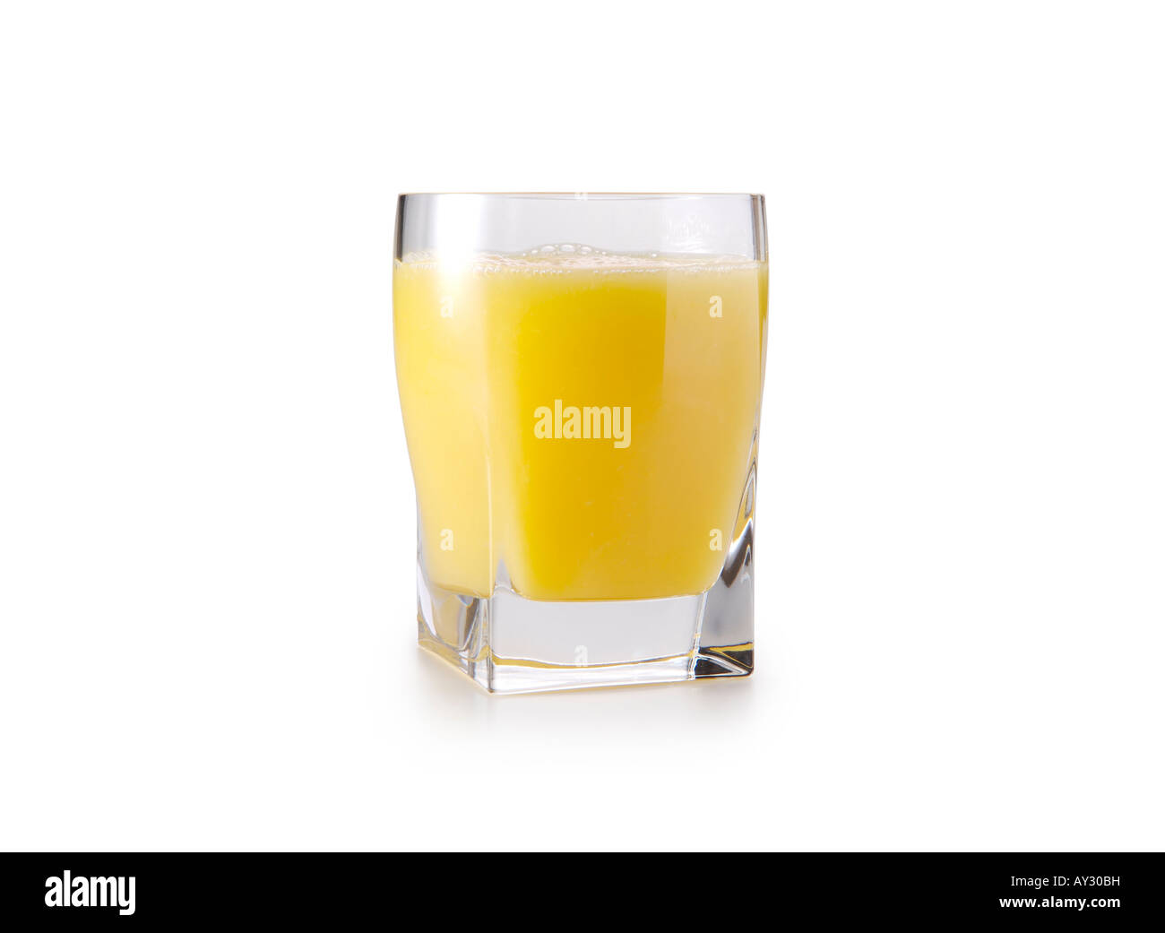 Glas Orangensaft Stockfoto