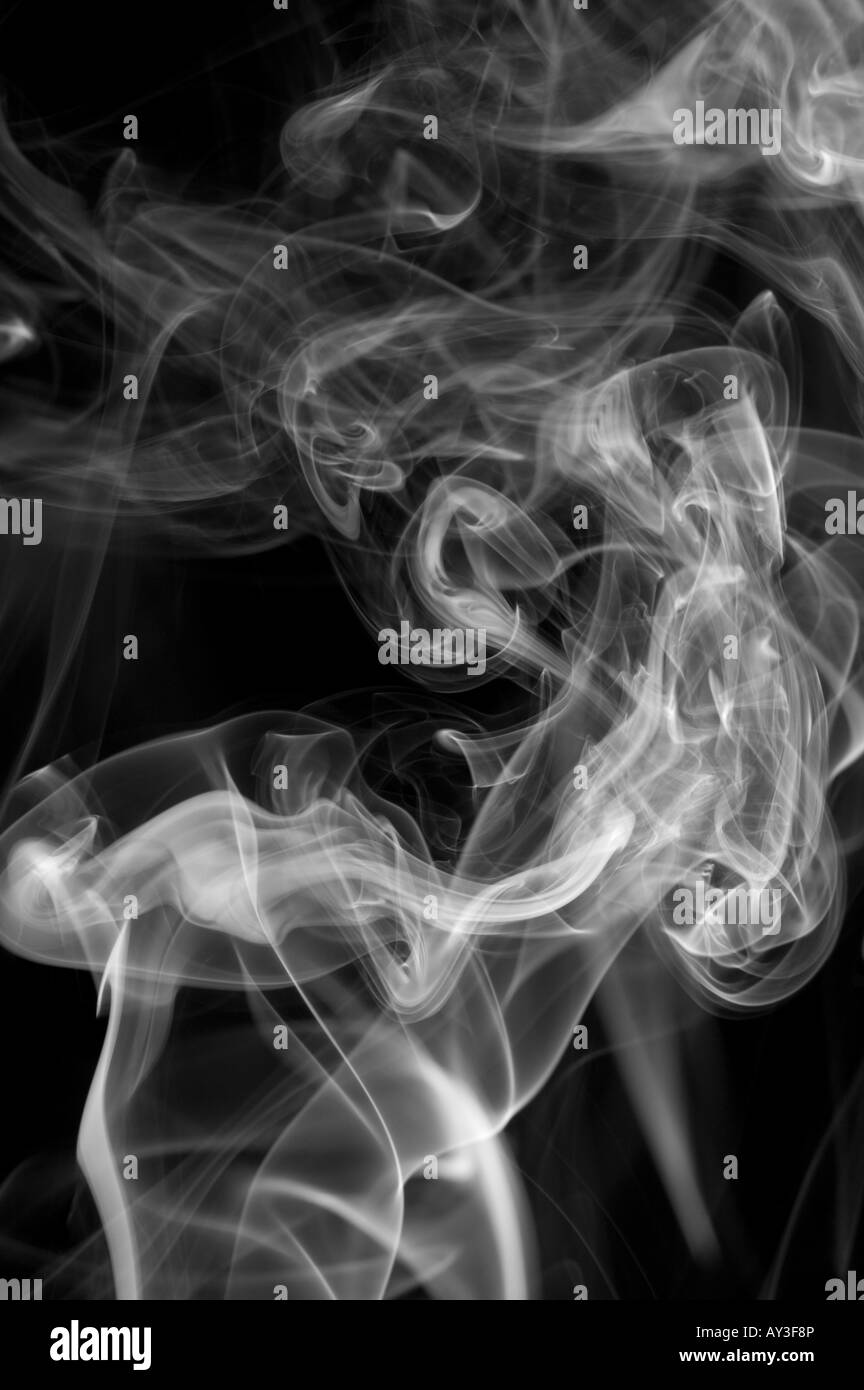 Zigarettenrauch Hintergrund Stockfoto