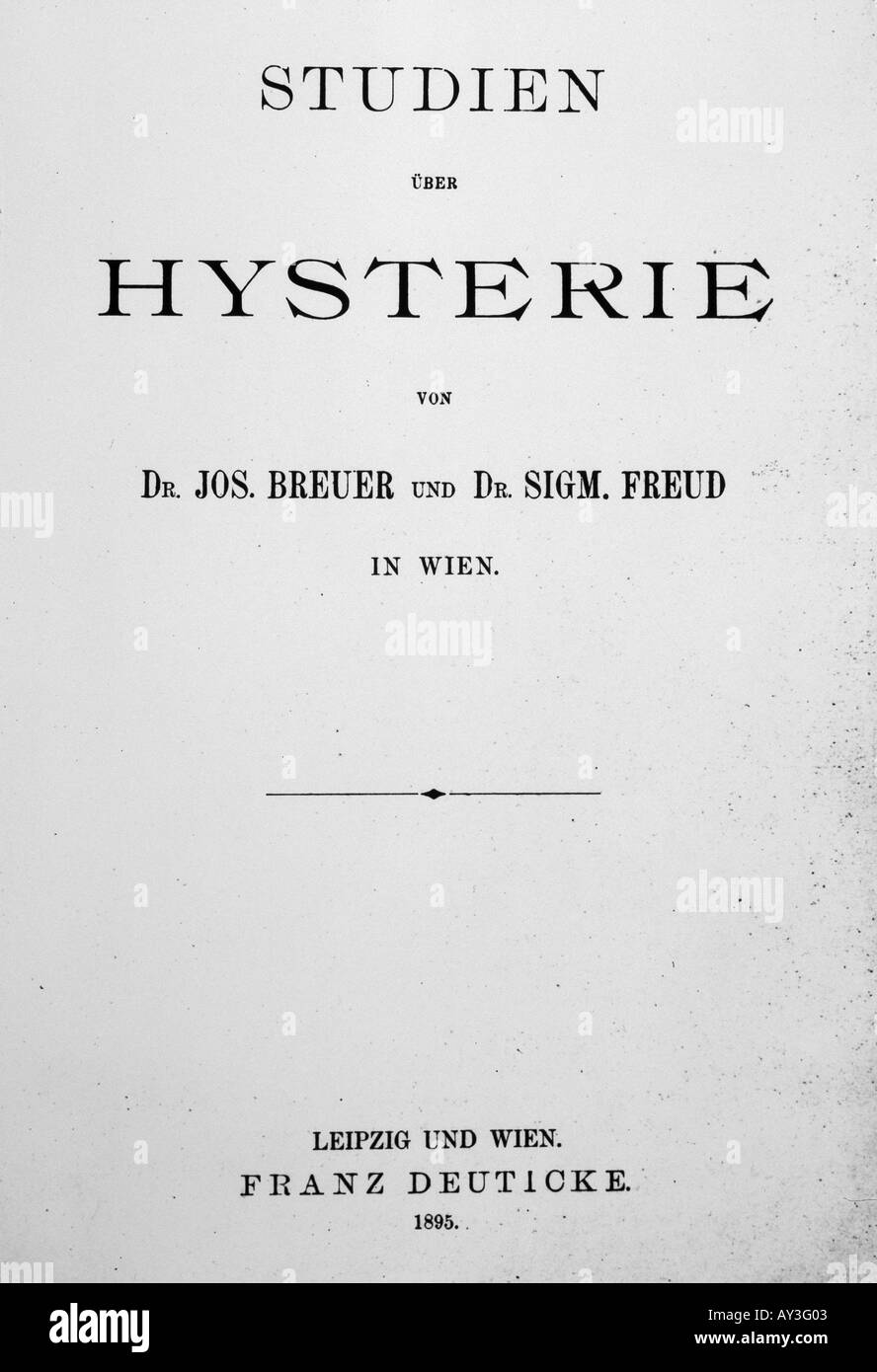 Freud studiert Hysteria88 Stockfoto
