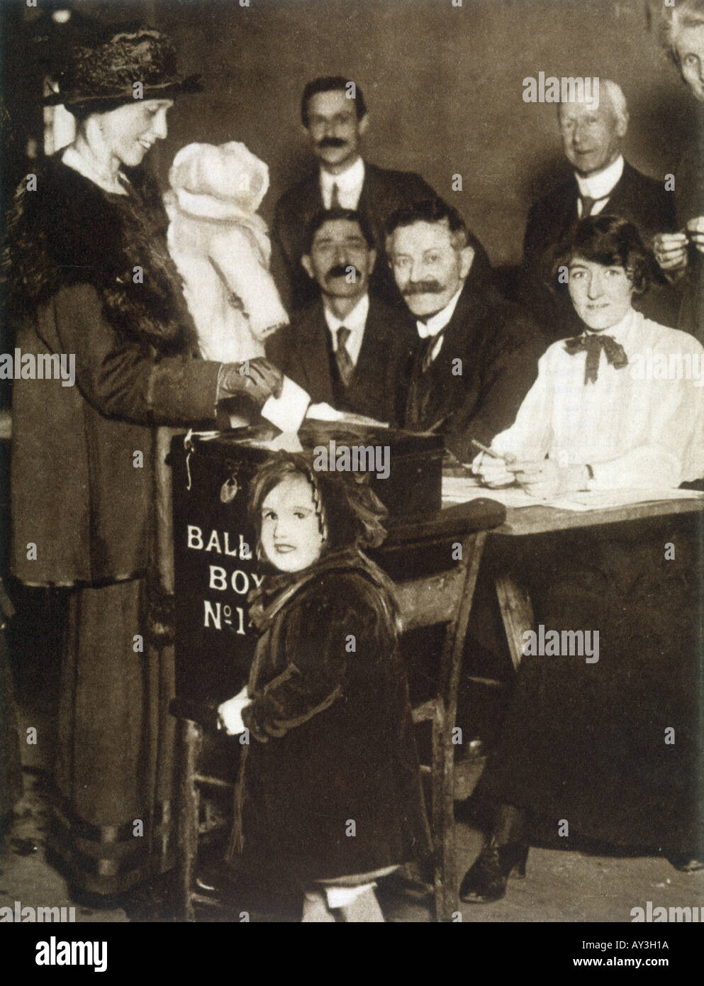 Frauen Voten 1918 Stockfoto