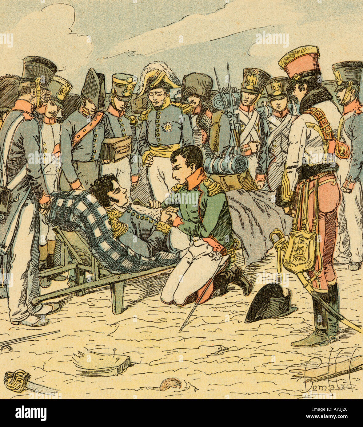 Napoleon und Lannes Stockfoto