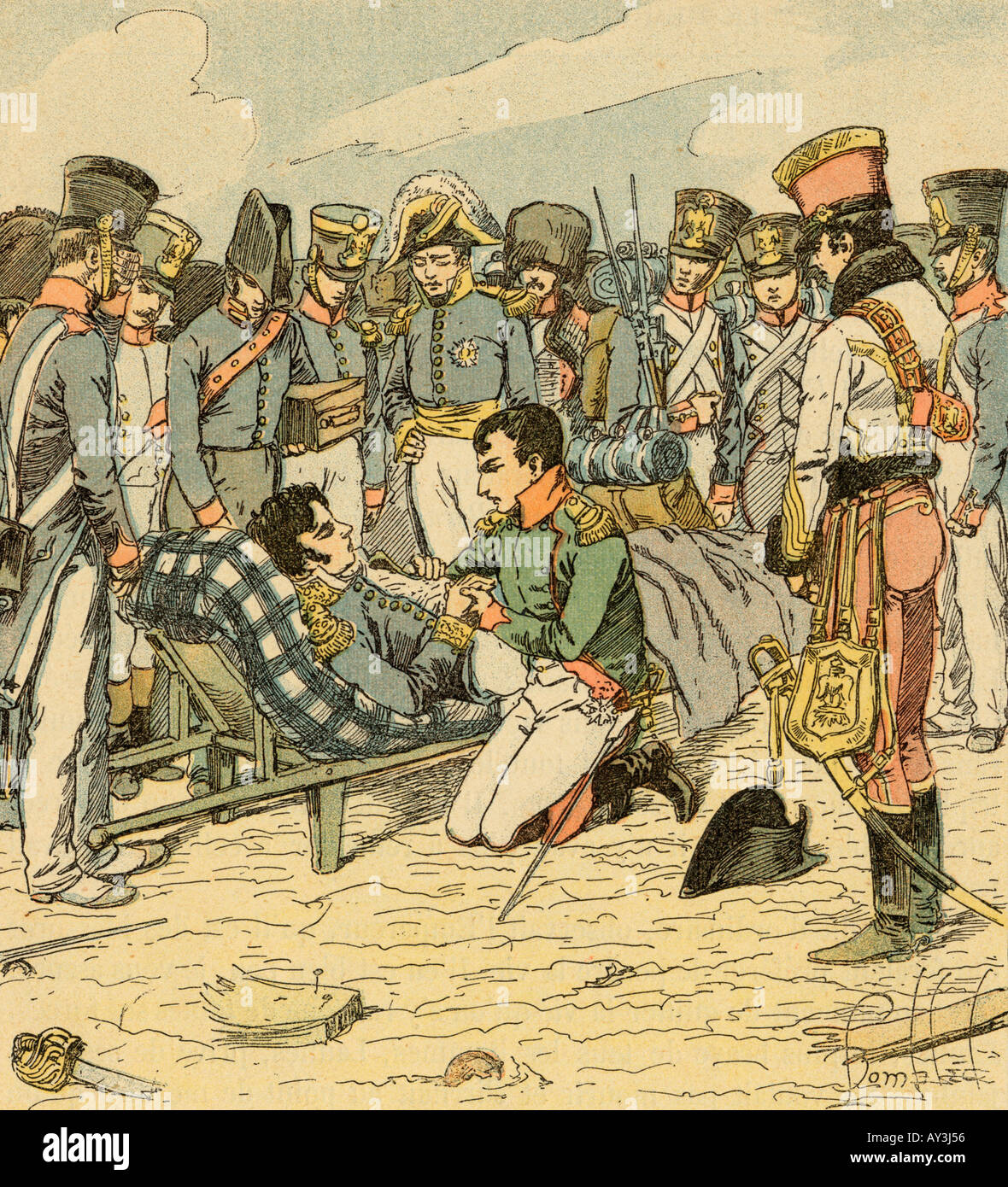 Essling Lannes stirbt Stockfoto