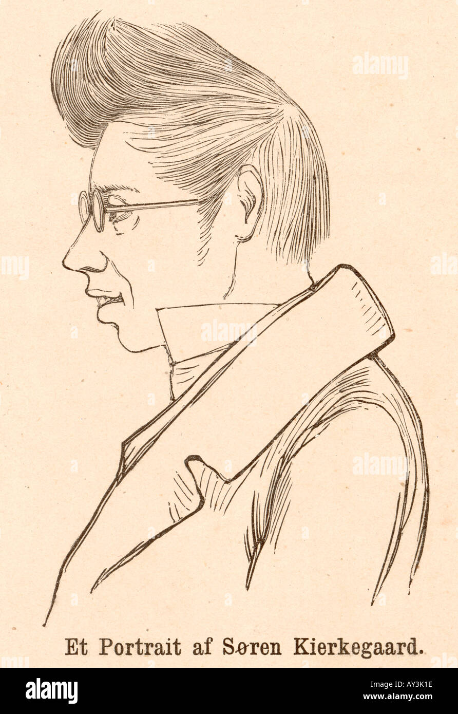 Sören Kierkegaard Stockfoto