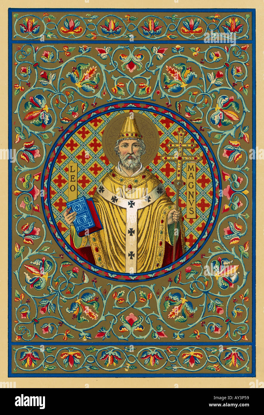 Papst Leo I Stockfoto