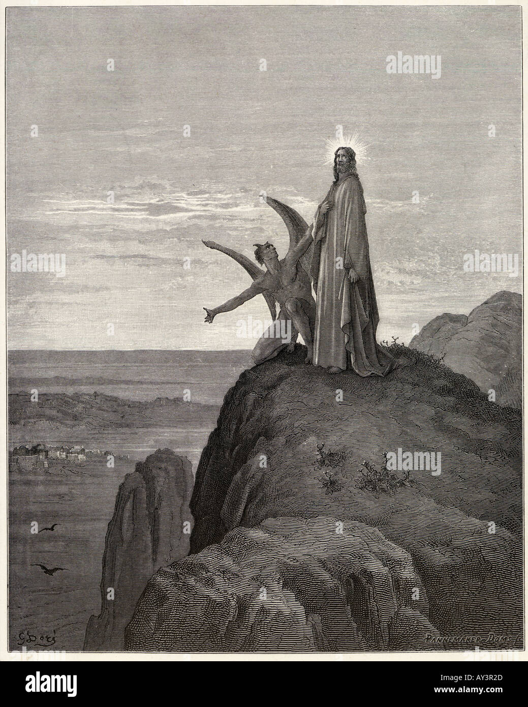 Jesu Versuchung Stockfoto