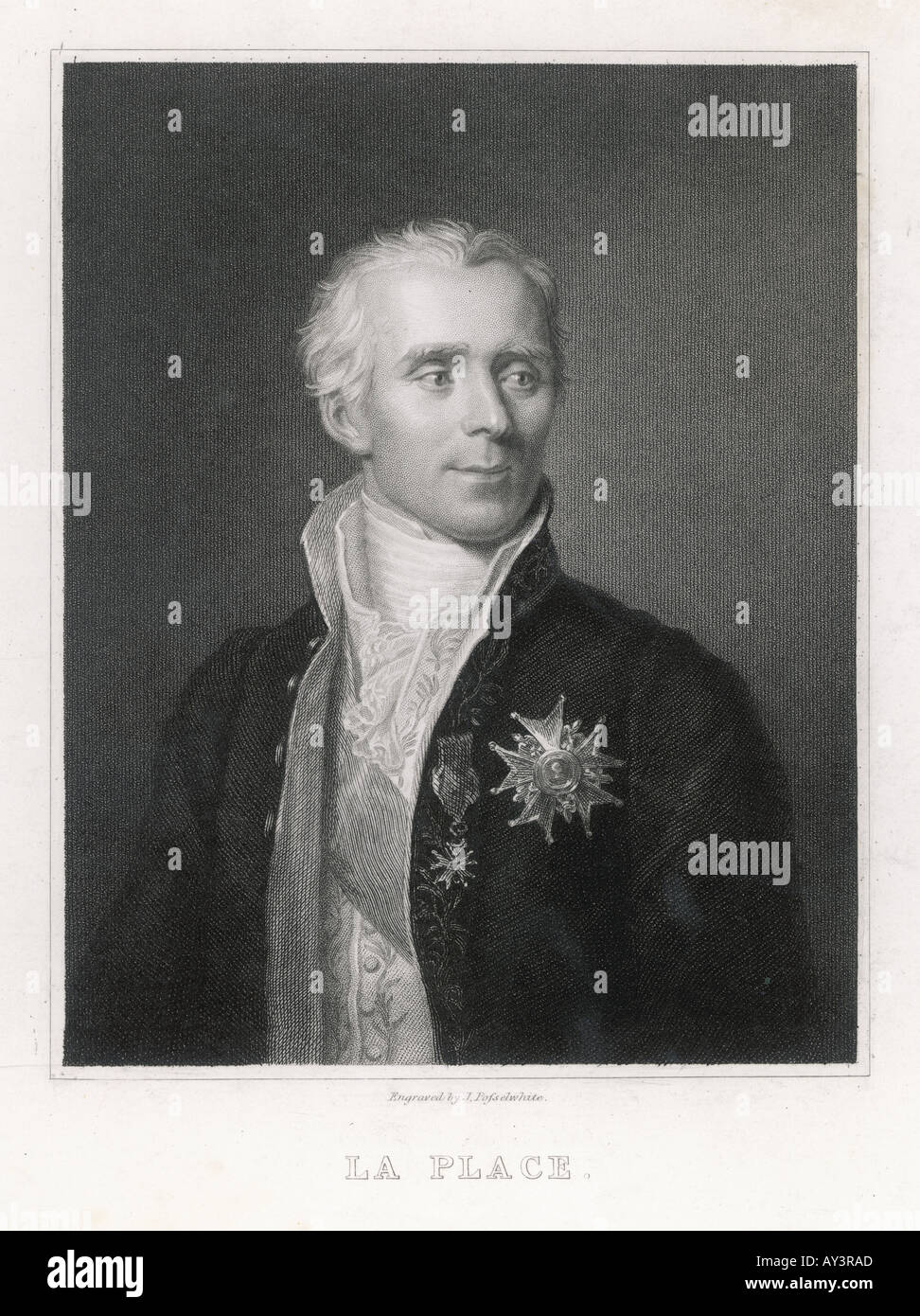 Pierre Simon De Laplace Stockfoto Pierre Simon De Laplace Stockfoto