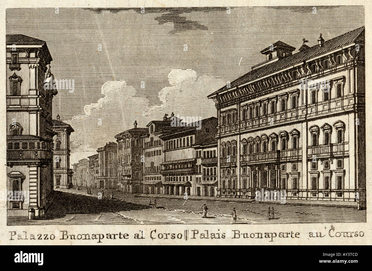 Palazzo Bonaparte Rom Stockfoto