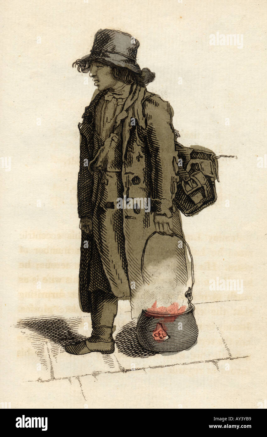 Jemmy Lovell Hausierer 1823 Stockfoto