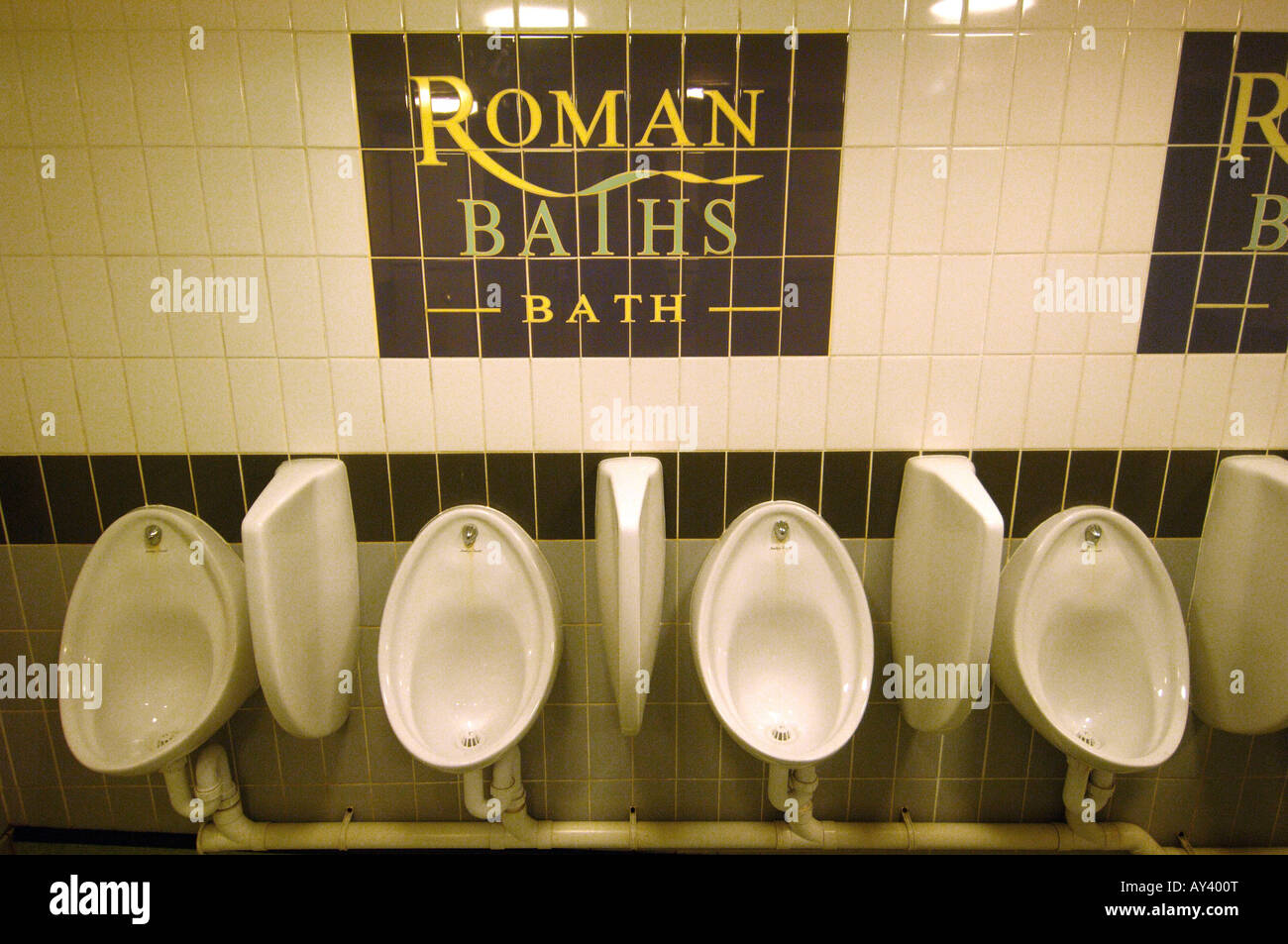 Bad WC der römischen Bäder Stockfoto