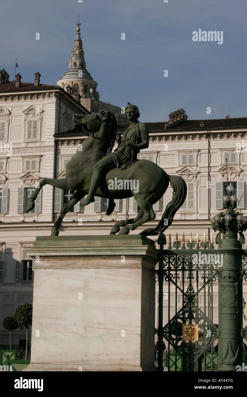 Piazza Castello, Torino. Stockfoto