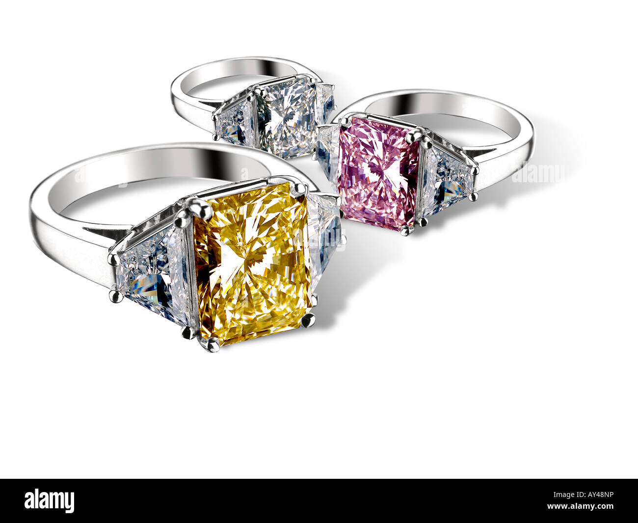 Diamant-Verlobungsring Stockfoto