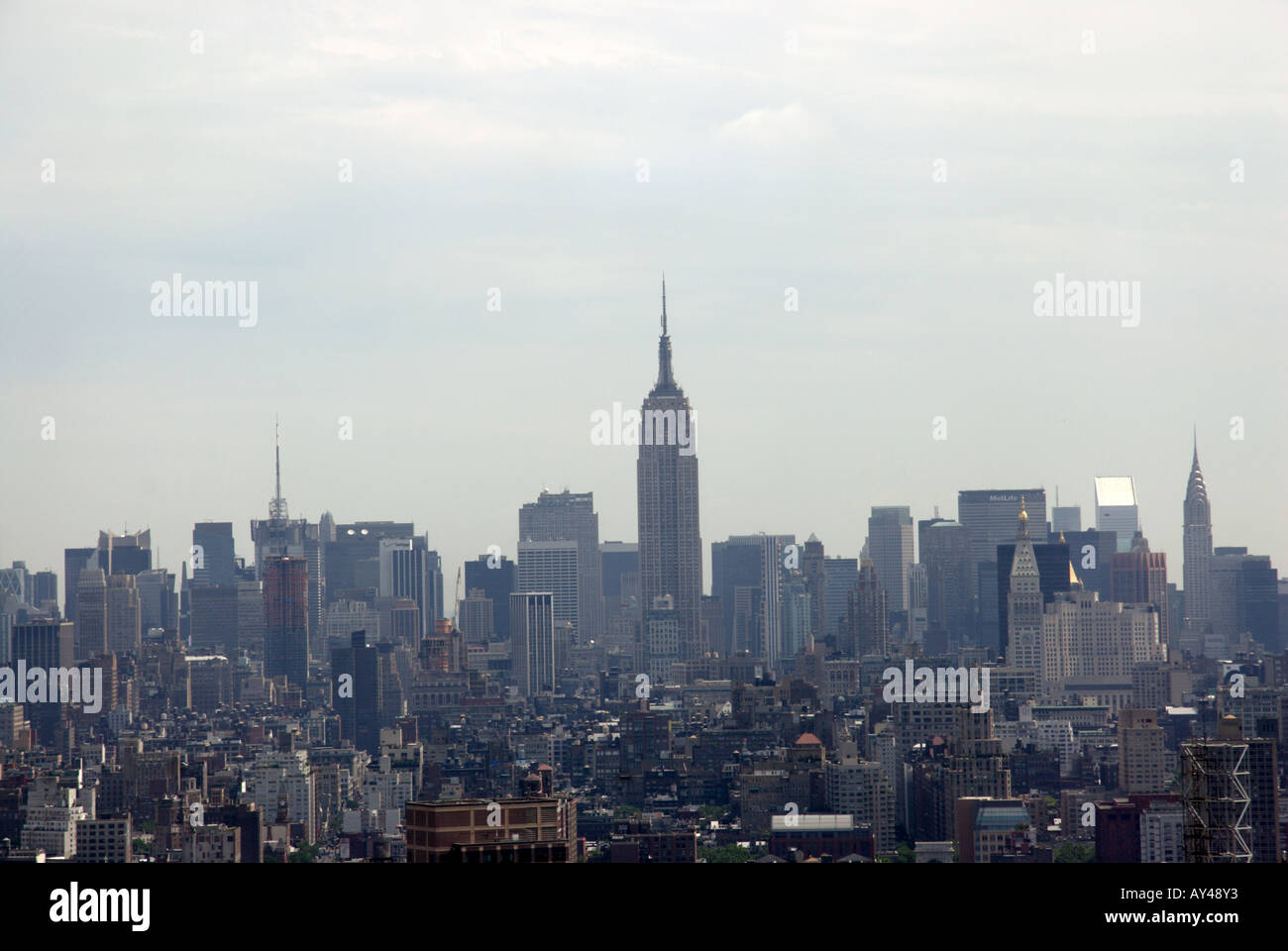 Blick von Manhattan New York City Stockfoto