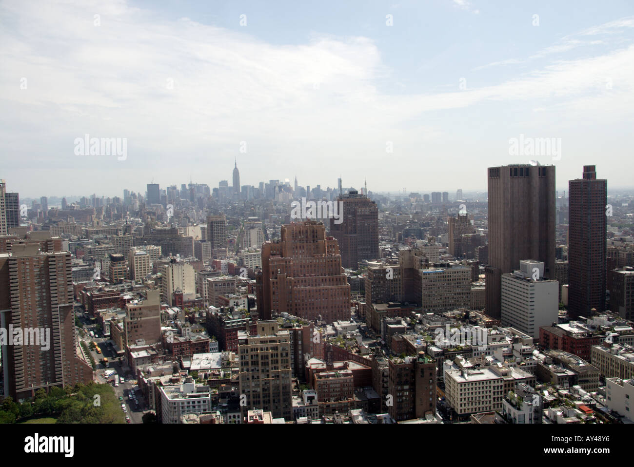 Blick auf Manhattan in New York City Stockfoto
