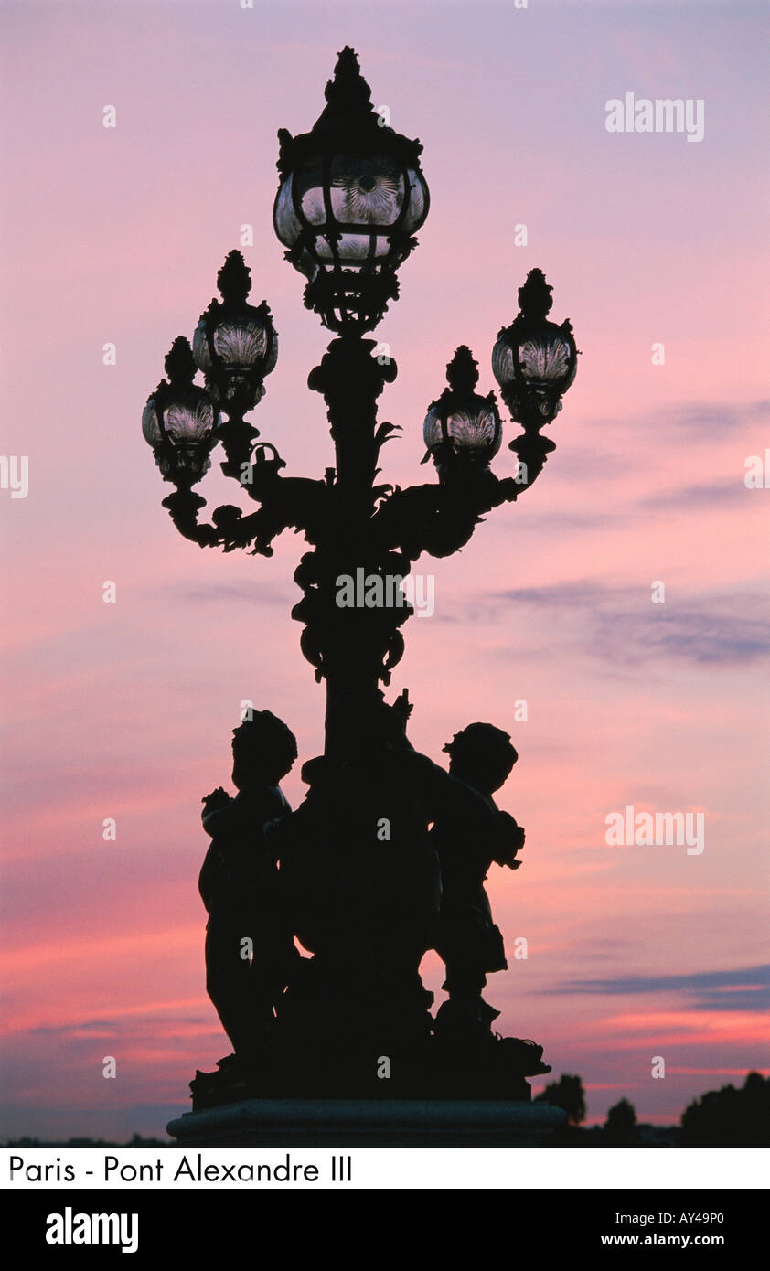 Paris Pont Alexandre III Stockfotografie - Alamy