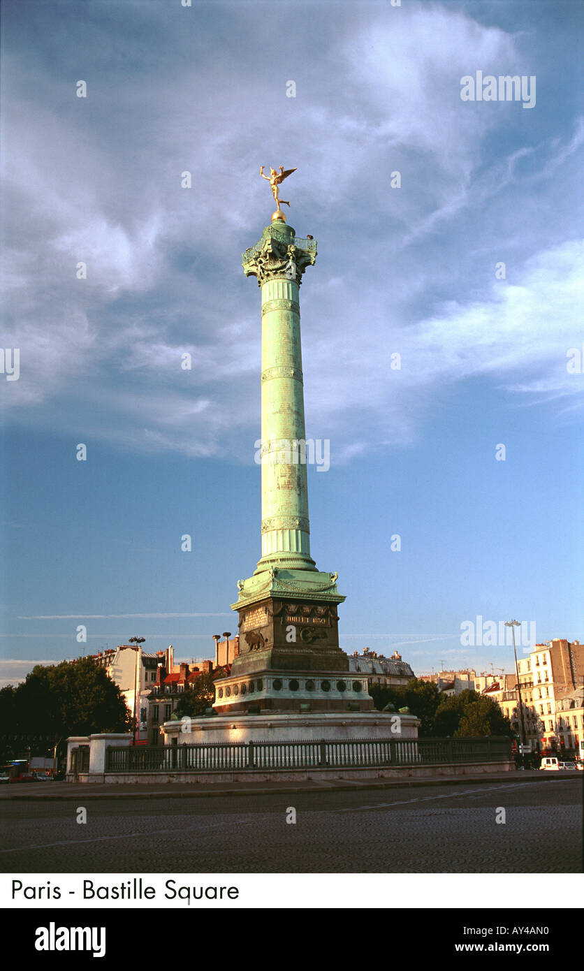 Paris-Bastille-Platz Stockfoto