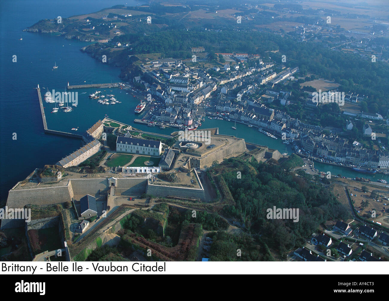 Bretagne-Belle Ile Vauban Zitadelle Stockfoto