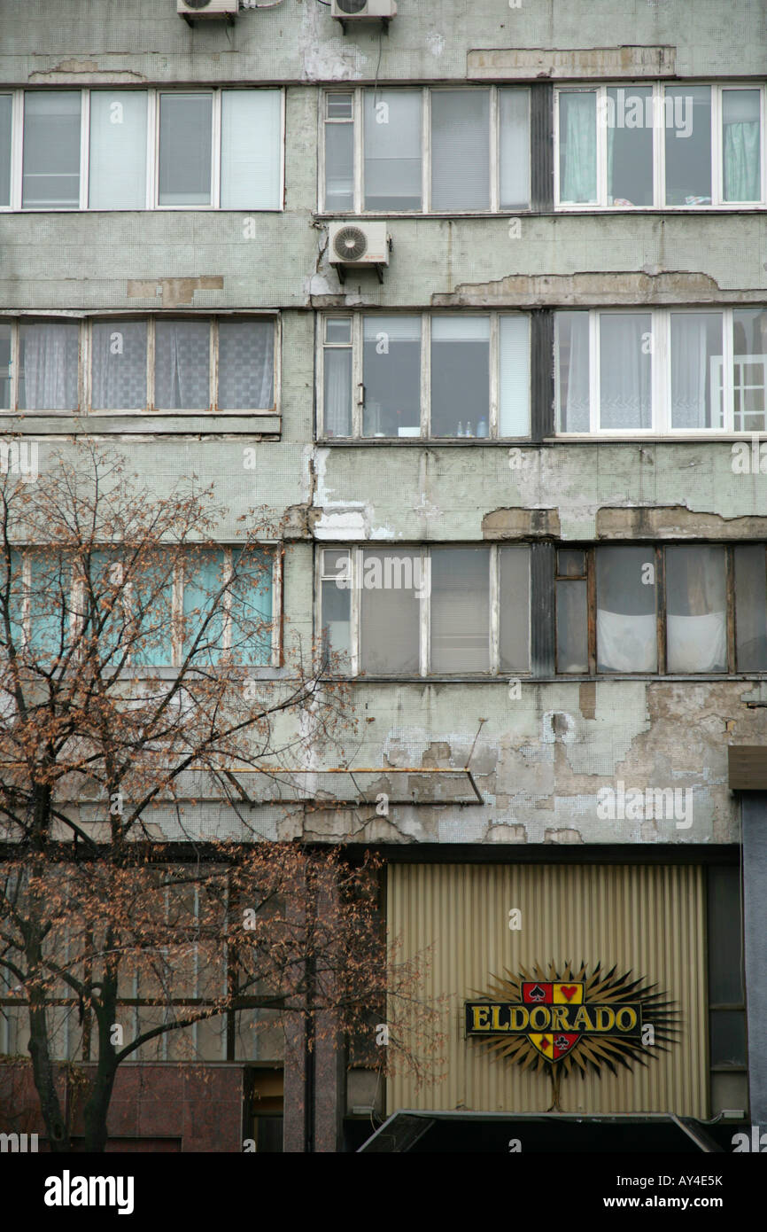 Mehrfamilienhaus, Kiew, Ukraine. Stockfoto