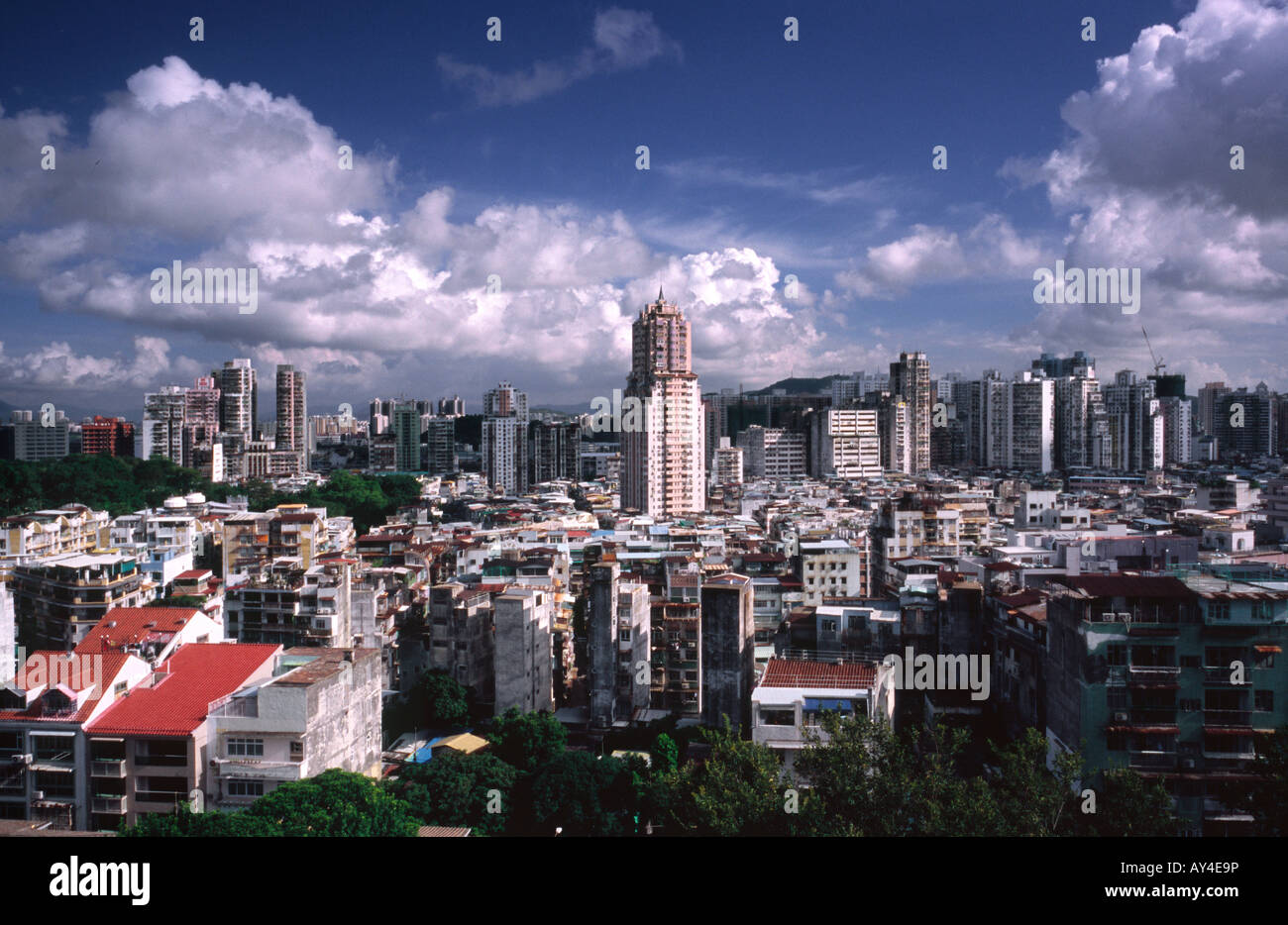 30. August 2006 - allgemeine Anzeigen von Fortaleza Do Monte von der ehemaligen portugiesischen Kolonie Macau. Stockfoto