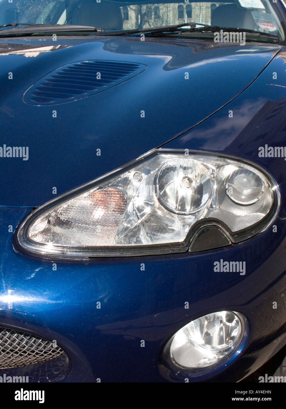 Jaguar XKR Sportwagen, Ansicht von vorne Stockfoto