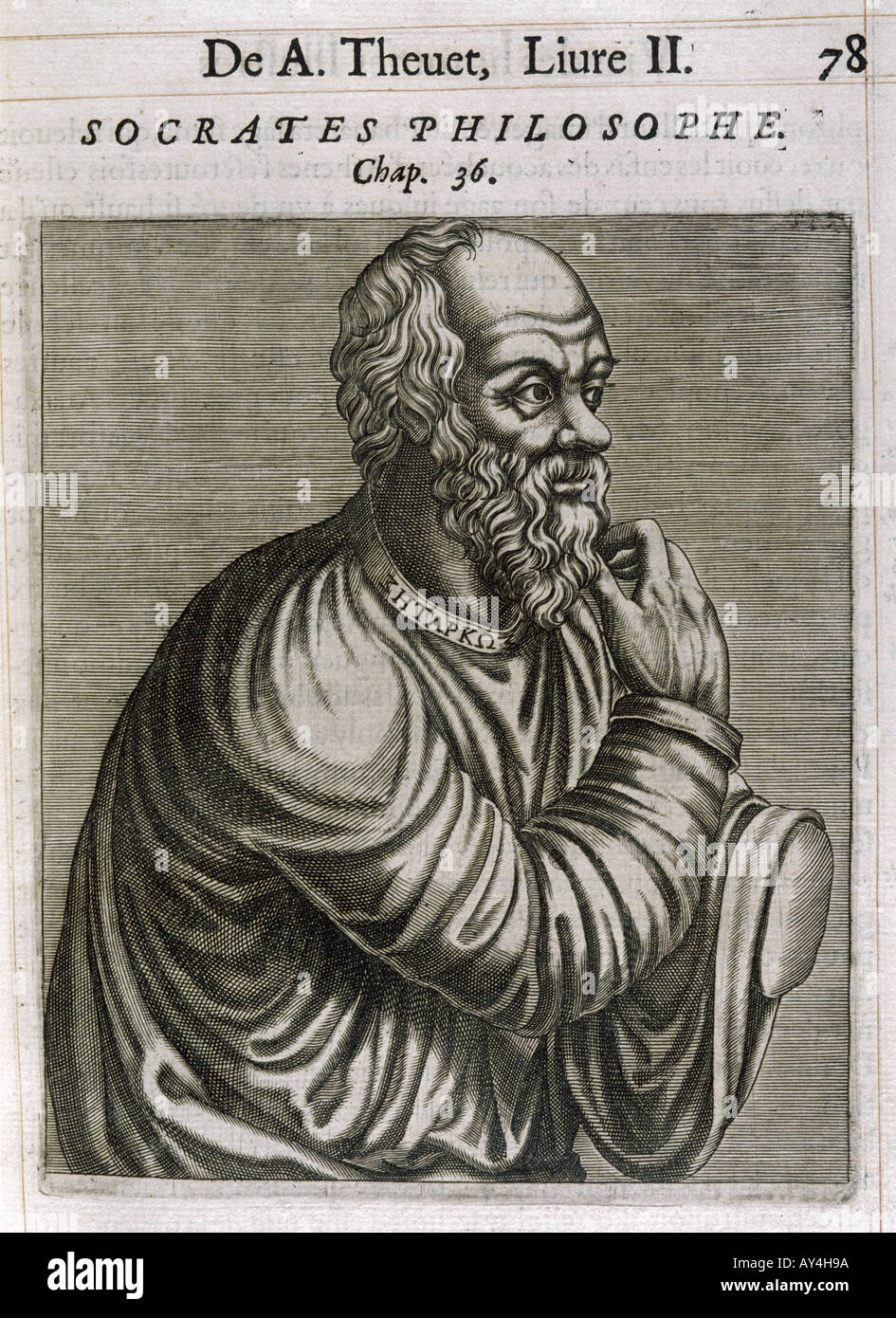 Socrates Thevet 1584 Stockfoto