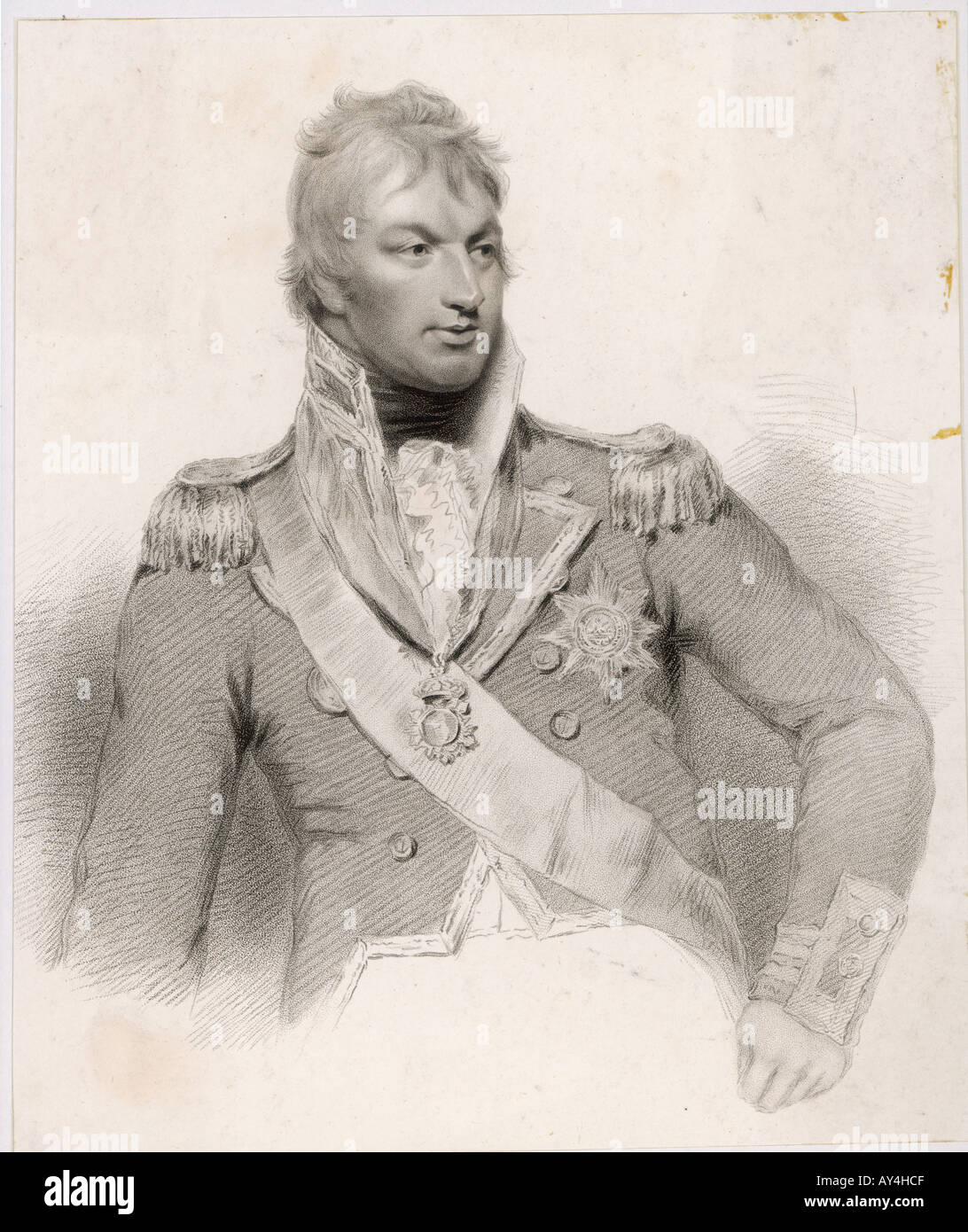 1. Viscount Hood 1813 Stockfoto