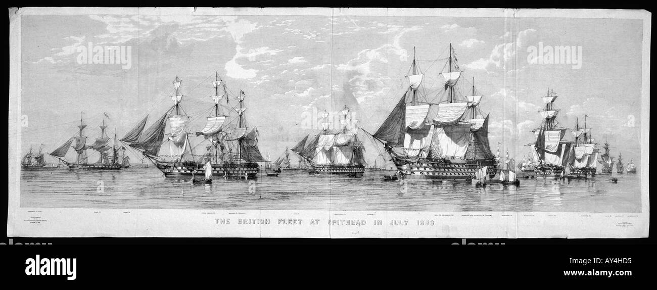 Britische Flotte Spithead Stockfoto
