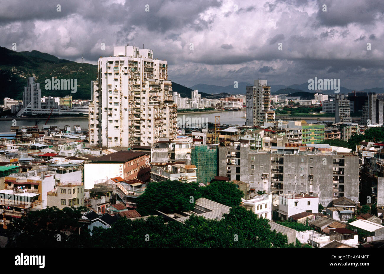 30. August 2006 - allgemeine Anzeigen von Fortaleza Do Monte von der ehemaligen portugiesischen Kolonie Macau. Stockfoto