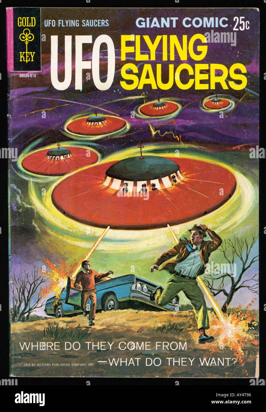 UFO fliegende Untertassen Stockfoto