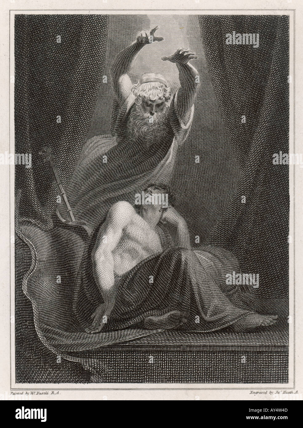 Mythos Ilias Agamemnon Stockfoto