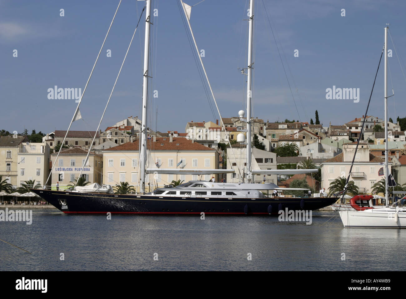 Andromeda la Dea 154ft 46 9m Perini Navi Ketsch in Mali Losinj Kroatien Stockfoto