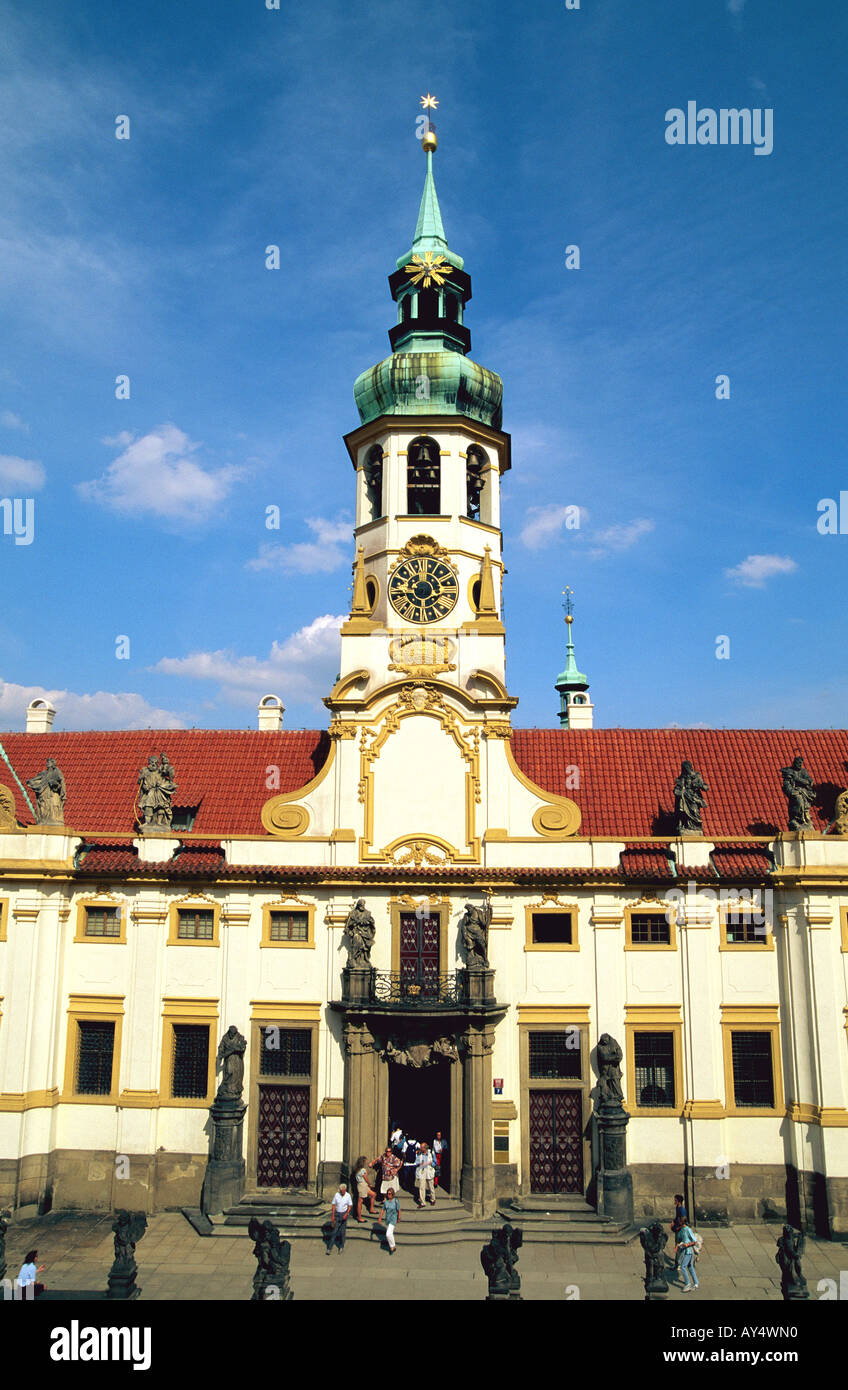 Tschechoslowakei Praha Notre Dame de Lorette Kirche Stockfoto