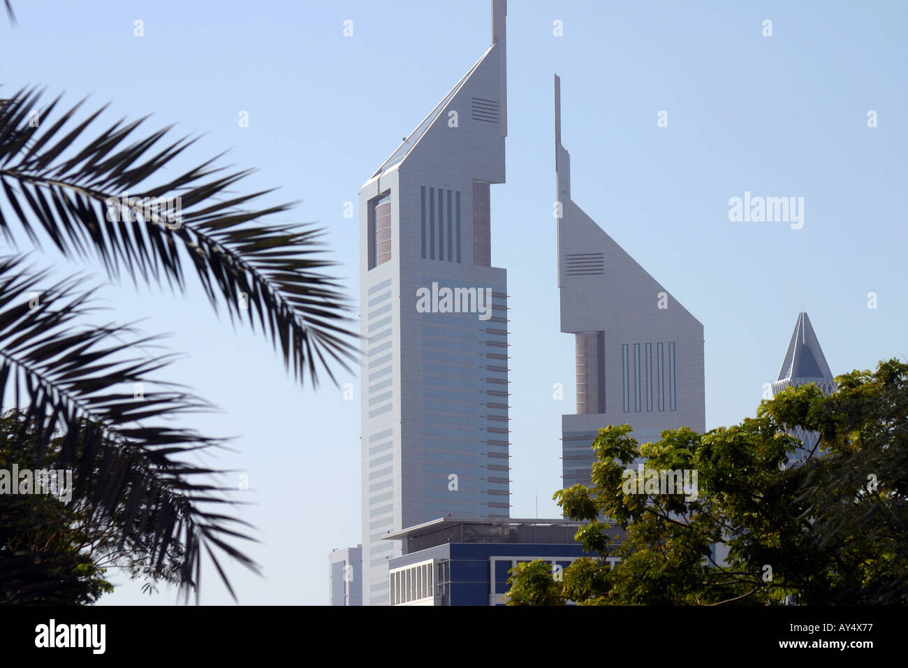 Emirates Towers Dubai Stockfoto