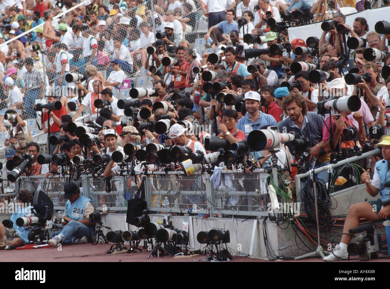 Presse-Fotografen-Gruppe Stockfoto