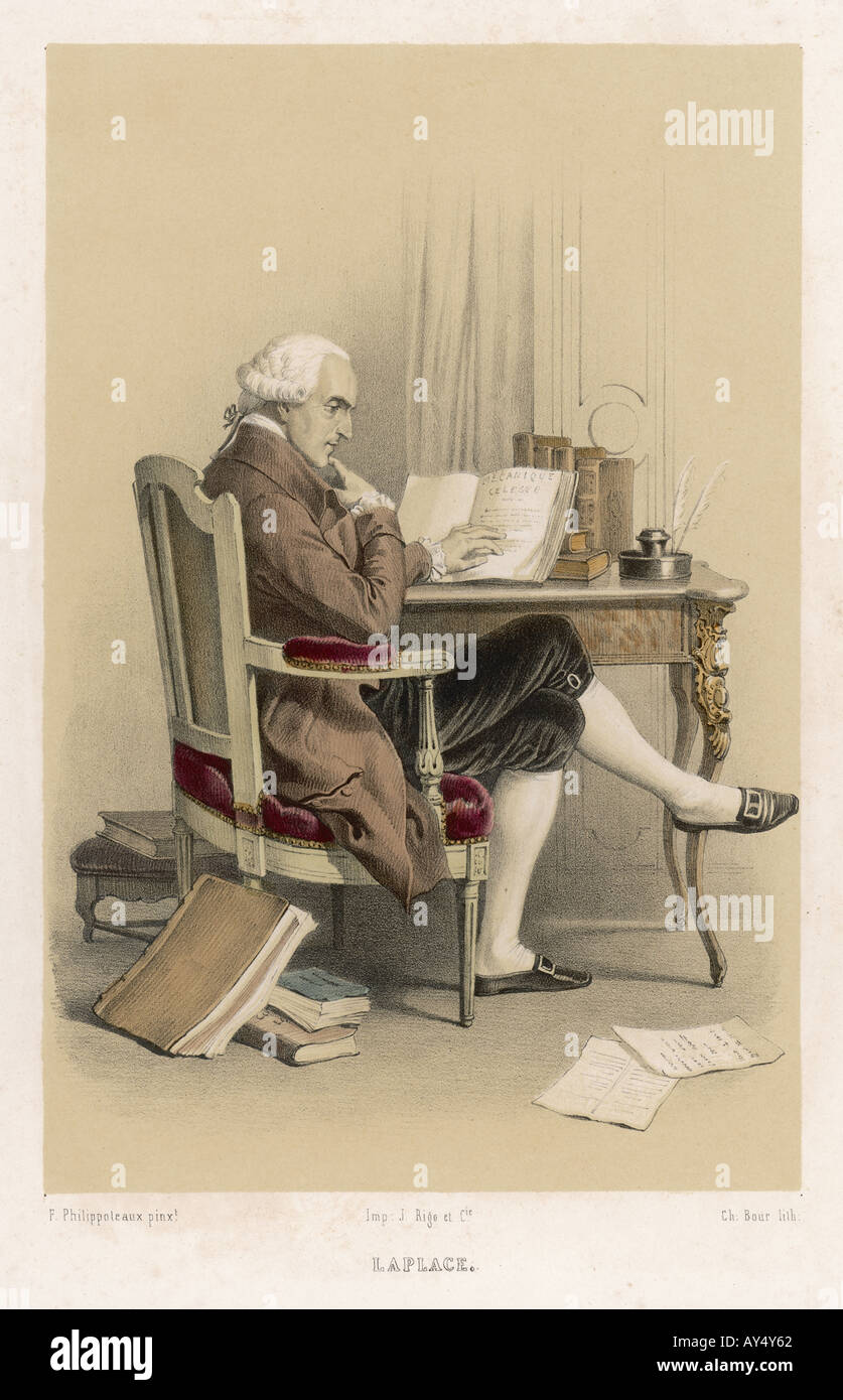 Pierre Simon De Laplace Stockfoto Pierre Simon De Laplace Stockfoto