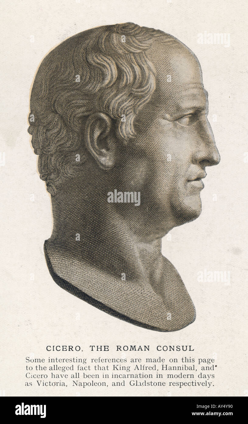 Cicero-Büste Stockfoto